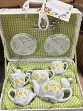 Tea Set Delton Mini Porcelain - Floral LAST ONE MISSING SPOON