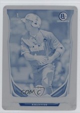 2014 Bowman Chrome Prospects Printing Plate Cyan 1/1 Kelly Dugan #BCP14 1op7