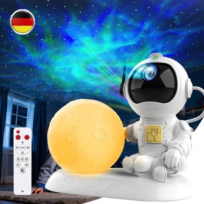 LED Astronaut Sternenhimmel Projektor Lampe Galaxy Nebula Aurora Star Nachtlicht