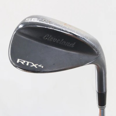 Cleveland RTX-4 Black Satin Sand Wedge 56 Deg 56.10 FULL Steel Stiff RH S-161803