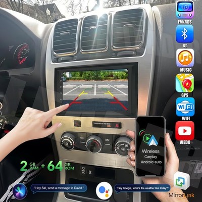 For 2007-2012 GMC Acadia 7'' WIFI CarPlay Android Car Navi Radio GPS RDS BT+Cam