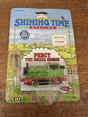 1992 Shining Time ERTL Thomas Train Cloud Label Percy! NEW