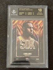 2024-25 TOPPS NOW #12 LEBRON JAMES BGS 10 BLACK LABEL 50K POINTS