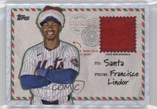 2024 Topps Holiday Holiday Relics 18/75 Francisco Lindor #HRC-FL 0h1