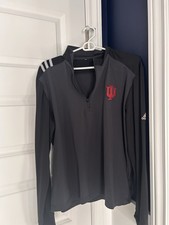 Indiana Hoosiers Adidas 1/4 Zip Mens Medium