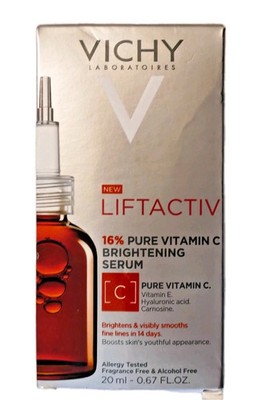 VICHY LIFTACTIV 16% (not 15%) PURE VITAMIN C BRIGHTENING SERUM 0.67 OZ  FRESH