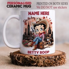BETTY BOOP, PERSONALISED CERAMIC MUG, 11oz