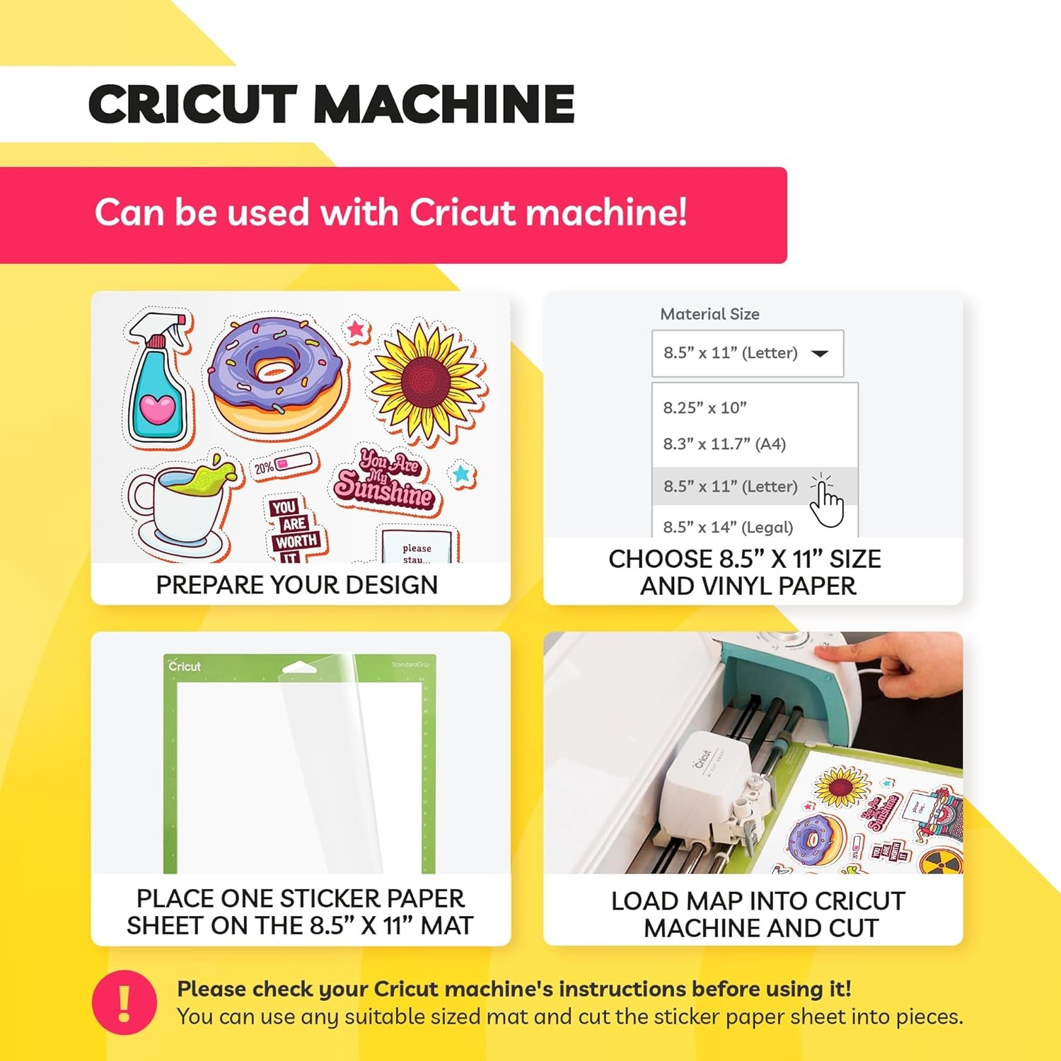 Clear Sticker Paper for Inkjet Printers - 20 Sheets, 8.5x11, Glossy,