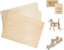 Plywood Board Basswood Sheets 1/8 Inch Thin Natural Unfinished Wood for Crafts