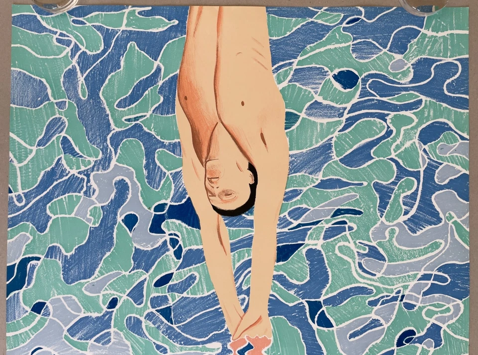 Poster Plakat David Hockney Swimmer Diver Olympiade München 1972 - Bild 2 von 4