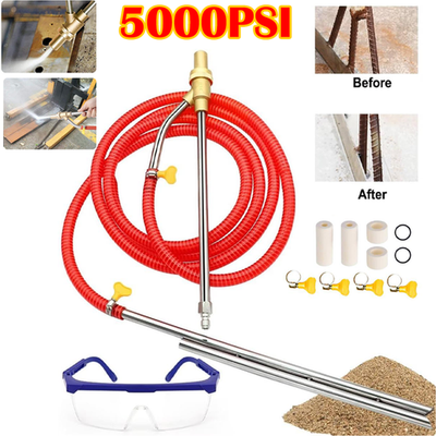 #ad 5000 PSI Sandblasting Kit for Pressure Washer Sand Blaster Attachment Power $31.98