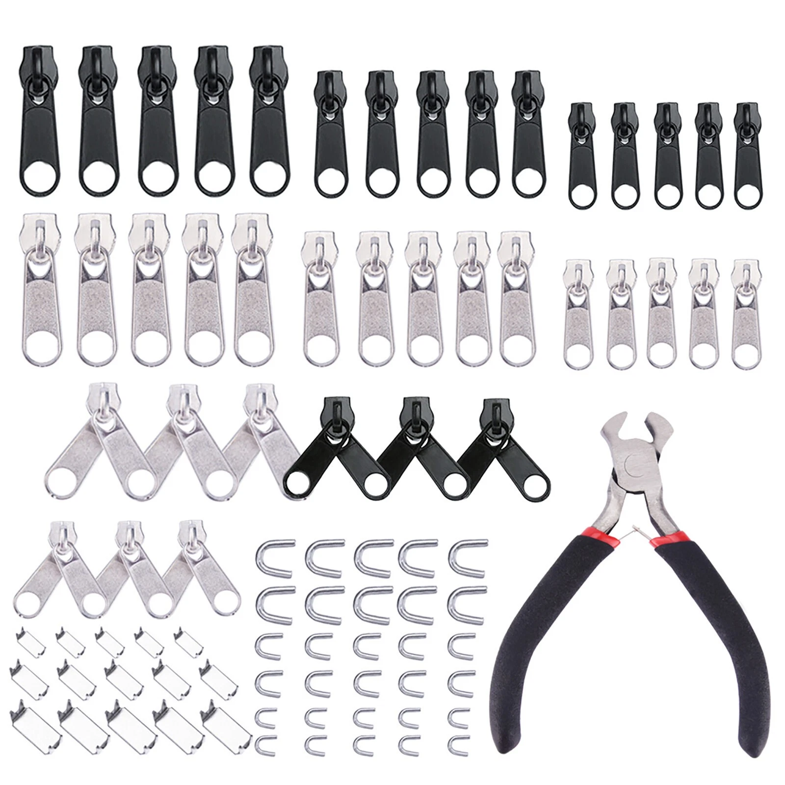 85Pcs Fix Zipper Zip Slider Repair Instant DIY Kit Removable Rescue Replacement - product detail image 11