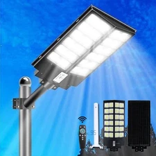 LED 11000W Commercial Solar Street Lights Outdoor Dusk to Dawn parking lot light