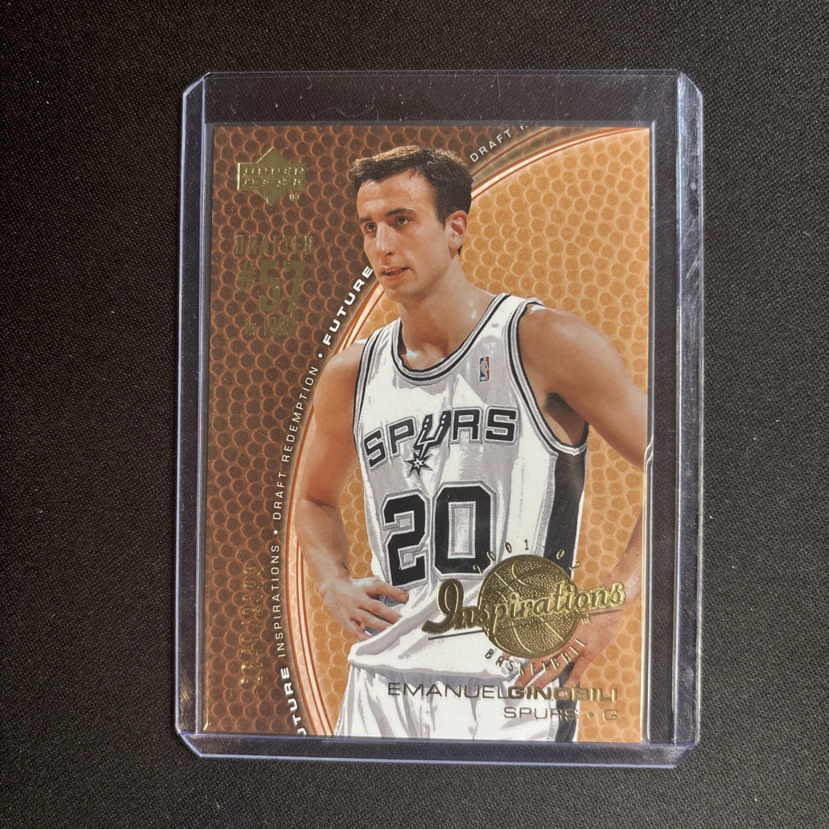 Manu Ginobili San Antonio Spurs Basketball Rookie Sports Trading