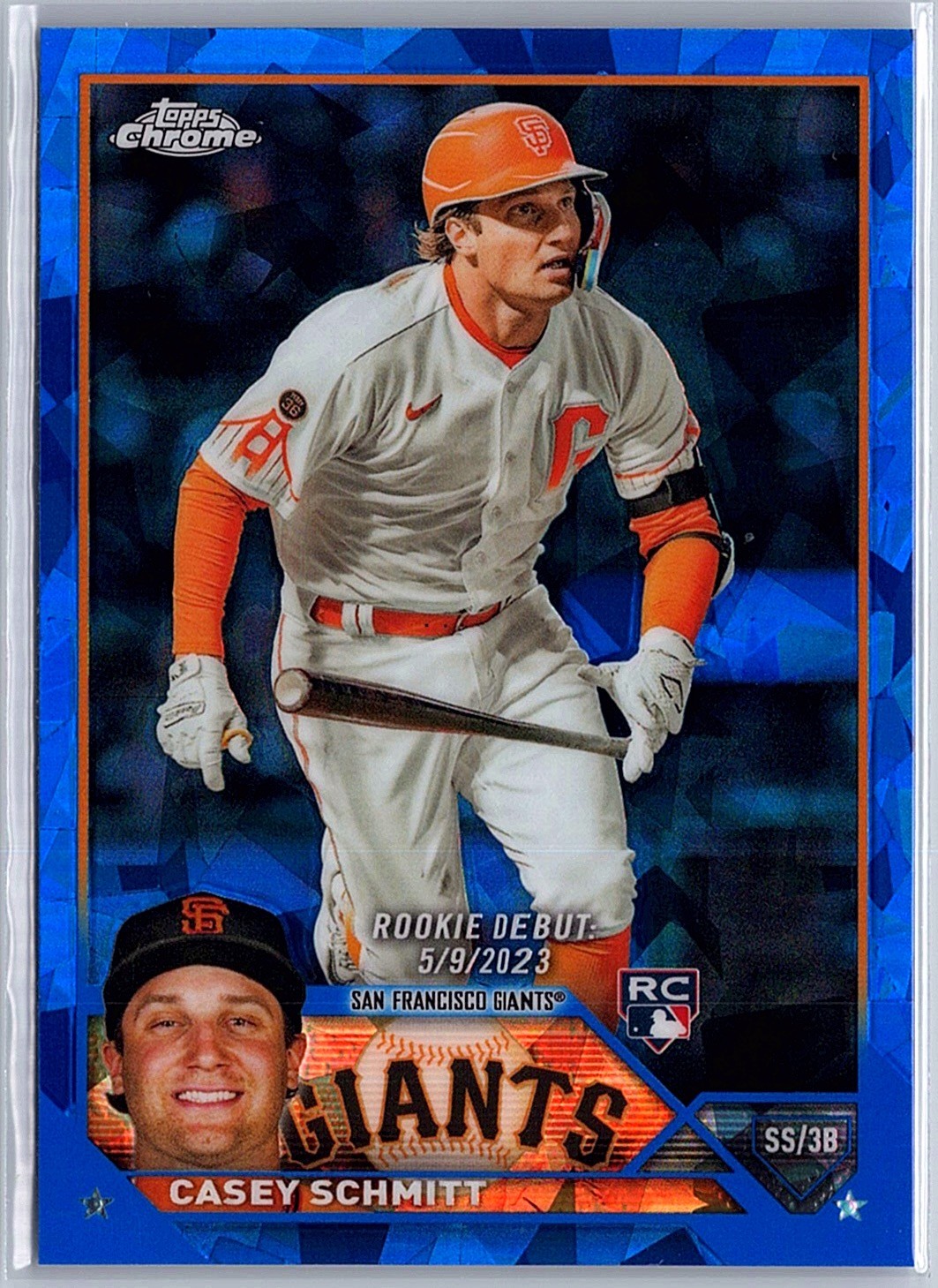 2023 Topps Chrome Update Sapphire Casey Schmitt #USCS198 San Francisco Giants