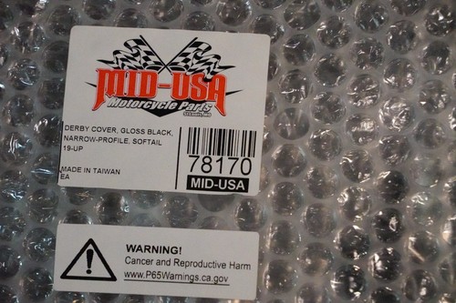 FTW Primary Derby Clutch Cover Gloss Black 18+ Harley Softail M8 25700971 78170 - Picture 4 of 4