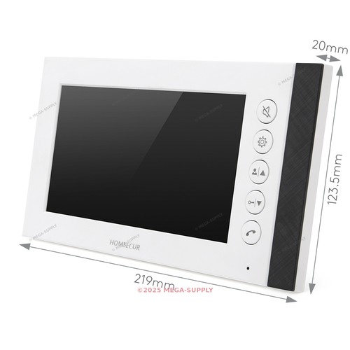 HOMSECUR 7" 4 Draht HD Video Türsprechanlage Gegensprechanlage Türöffner - Bild 8 von 10