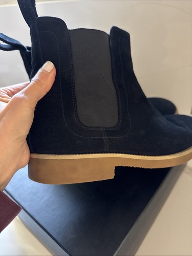 Men’s Black Suede Boots Shoes Size 8 - Picture 6 of 7