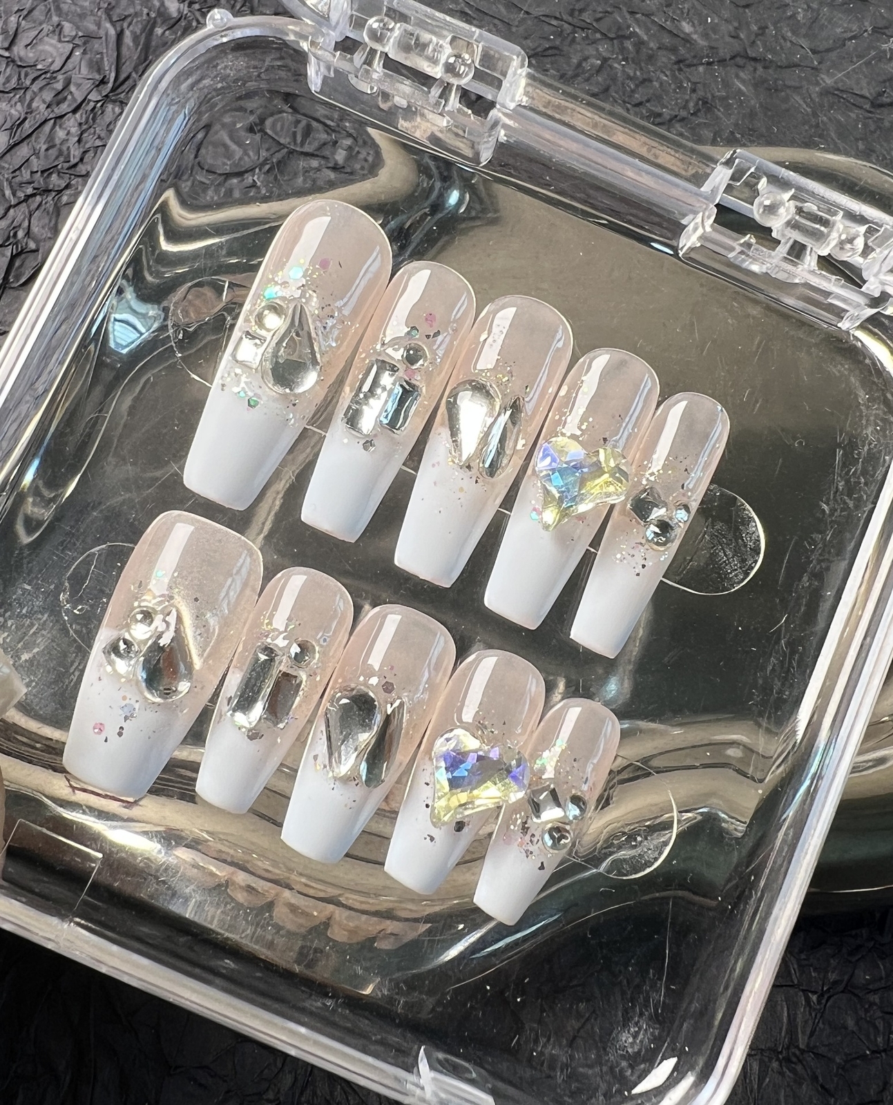 Longlasting Nail Art Stickers Cross Flower Heart Seashell Starry Sky