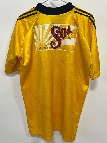 Vintage Adidas Club America Soccer Football Jersey Coca Cola Sol Mens XL - Picture 5 of 9
