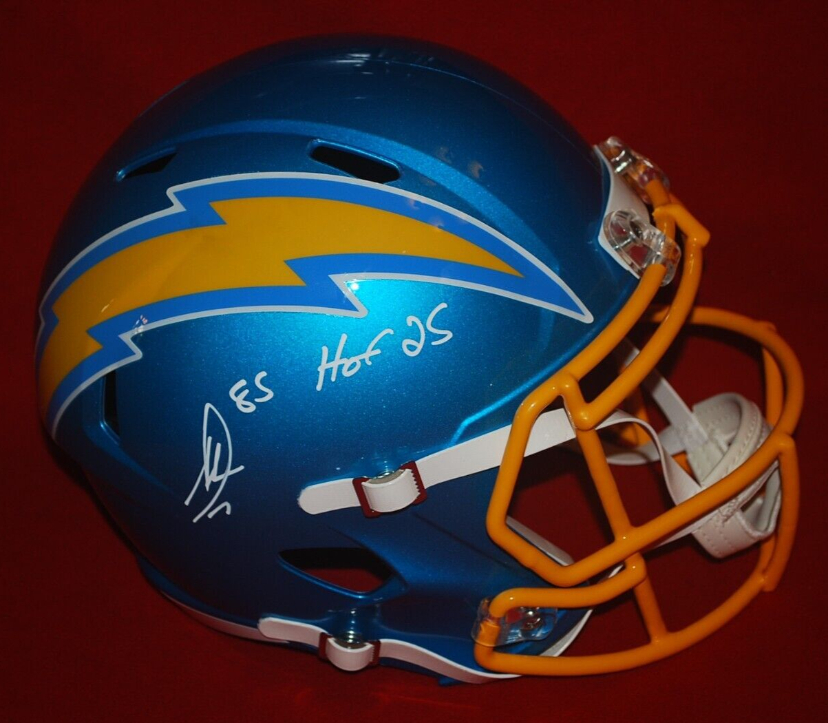Antonio Gates Autographed Signed San Diego Chargers Chargers FLASH FULL SIZE Helmet HOF 25 Beckett 2W742266 