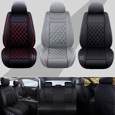 PU Leather 5 Seat Covers Full Set Front & Rear Cushion Accessories For LEXUS