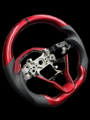 Real Carbon fiber steering wheel for Honda Accord 10th 2018~2021 Black Leather - Picture 2 of 2