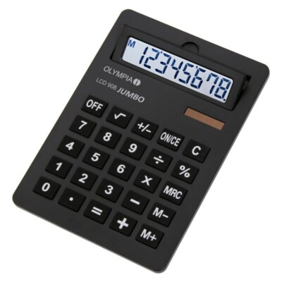 OLYMPIA Tischrechner im DIN A4 Format LCD 908 