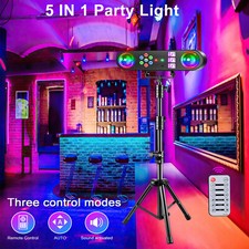 DJ Lights mit Stand Party T-Bar Mobile Bühnenbeleuchtung UV LED Par Lichter Show