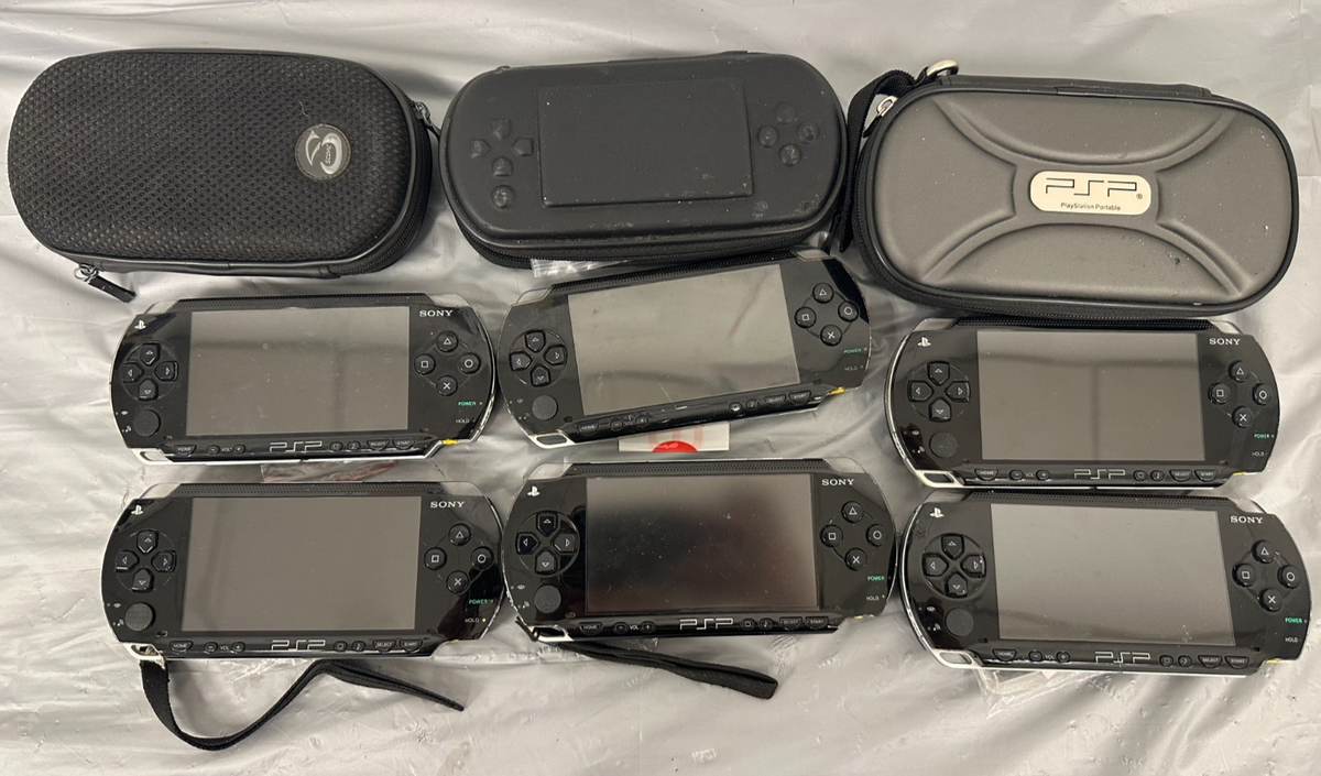 WORKING SONY PlayStation PSP-1001 Handheld Game Console +