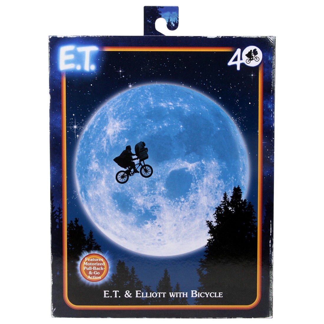 ET 40th Anniversary ET & Elliot On Bike 7" Ultimate Action Figure by N