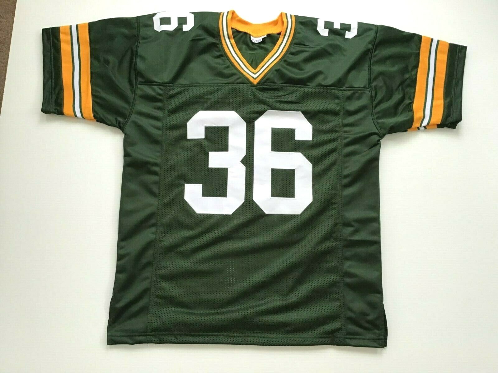 UNSIGNED CUSTOM Sewn Stitched LeRoy Butler Jersey M, L, XL, 2XL