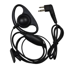 HQRP D Shape Earpiece Headset for HYT TC-700 TC-850 TC-900 TC-1600 TC2100 TC3000