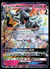 Alolan Ninetales GX 132/214 Lost Thunder Holo Rare Pokemon Card