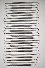 25 Assorted Genuine Henry Schein Dental Instruments  -  Stainless Steel
