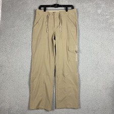 Nike Pants Womens 8 Tan ACG Cargo Stretch Polyester Hiker Hiking Drawstrings