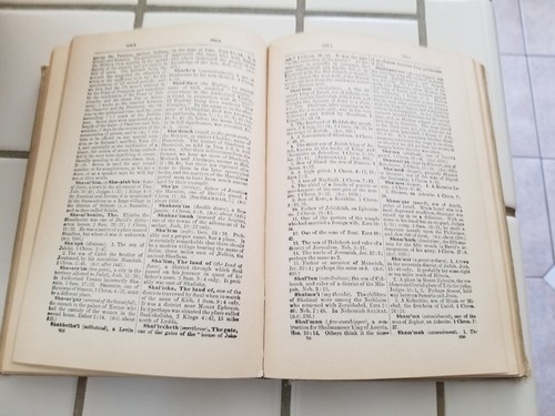 Old Bible Dictionary Teacher's Edition Copyright 1884 440 Illustrations - Picture 9 of 10