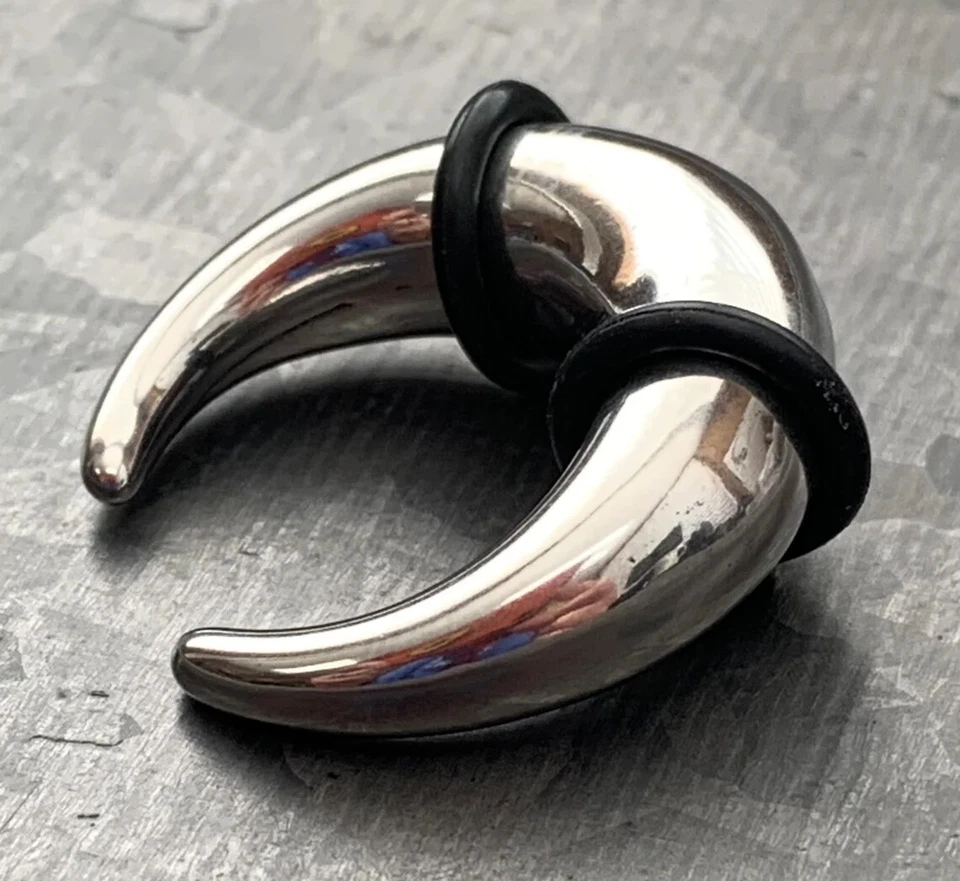 1pc Solid 316L Surgical Steel Septum Ring / Buffalo Taper Expander - Image 3 of 4