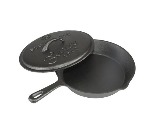 Camping Cookware Set Cast Iron Camp Cooking Fry Pan Dutch Oven with Lid 6 Piece - Picture 3 of 5