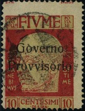 Italy 1921 stamps Fiume USED Sas 178 CV $60.50 181110169