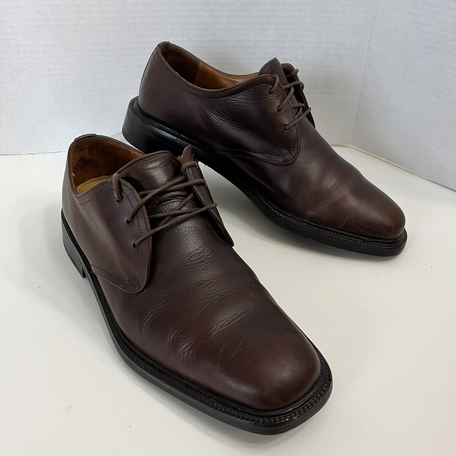 SAOLA Scarpe Cole Haan uomo 10 M Derby Oxford marrone eleganti pelle stringate impermeabili