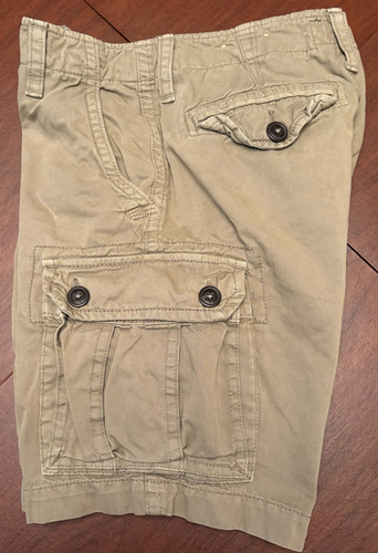 American Eagle Herren klassische Länge Cargoshorts militärgrün Größe 28 EUC - Bild 3 von 7