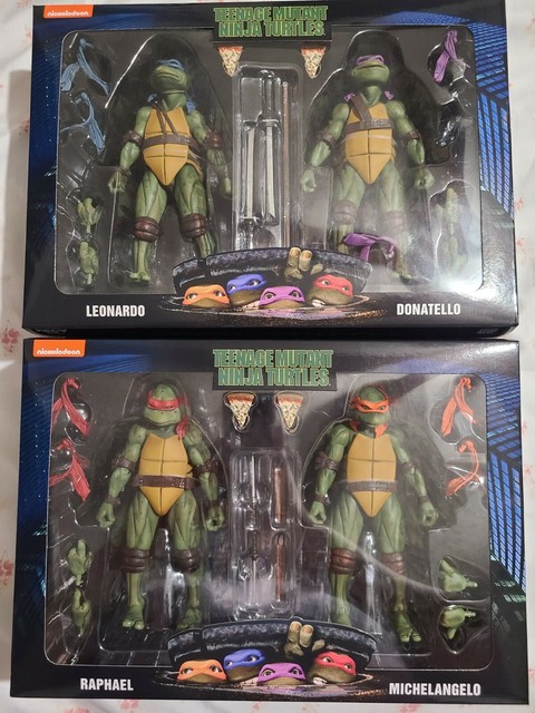 NECA TMNT Walmart 2pack Leonardo Donatello Raphael Michelangelo Figures for sale online | eBay