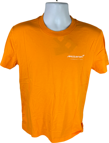Hollister McLaren F1 Formula 1 Team MCL60 2023 Short Sleeve Orange T-Shirt Men's - Picture 2 of 3
