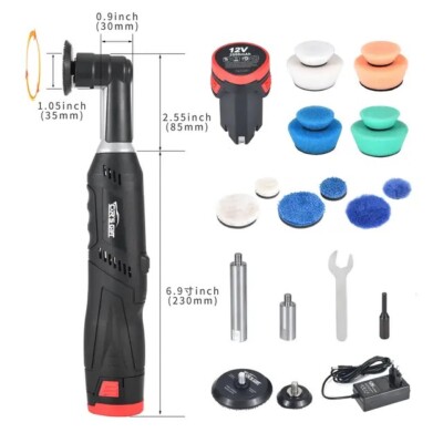 Mini Nano Dual Action & rotierende Batterie Lackkorrektur Poliermaschine