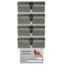 4X Cylindres Profil 90Mm 45/45 5X Clés Porte Identiques Avec Carte De Code