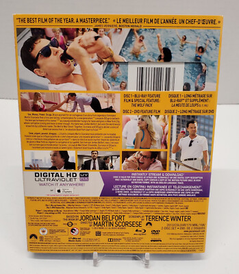 The Wolf of Wall Street Blu-Ray DVD W/ Sleeve Tested and Plays