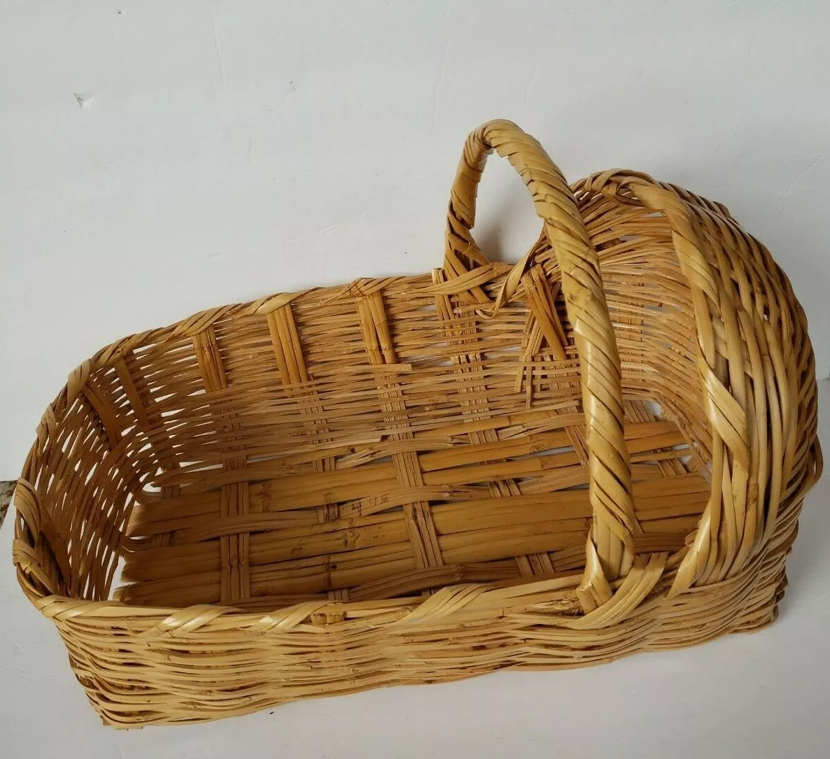Moses basket rattan sales
