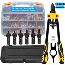 Hand Rivet Gun Threaded Insert Riveter Kit Pneumatic Tool Pop Nut Airplane Car