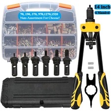 Hand Rivet Gun Threaded Insert Riveter Kit Pneumatic Tool Pop Nut Airplane Car